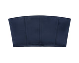 ローエッジボタンチューブトップ / Raw Edge Button Tube Top _ Navy