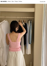 Soft Pastel Knit Sleeveless (4color)