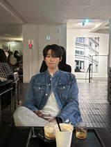 セミオーバーチャイナデニムジャケット / LMN Semi-Overs China Denim Jacket (blue)