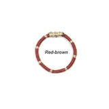 レターリング3 / [CCNMADE] LETTER RING 3 (Red-brown) (6678690267254)
