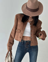 Basic Double-Sided Cropped T-shirt