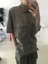 Safari nylon half shirt 