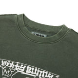 キルシーウィティーバニータイダイスウェットシャツ / WITTY BUNNY TIE DYE SWEATSHIRT [KHAKI] (6671650357366)