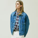 RIVETED 2ND TYPE DENIM JACKET BLUE