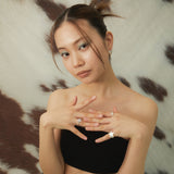 バブルラベンダージェイドリング / bubble lavender jade ring