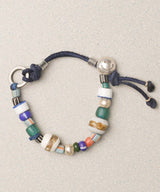 マウイレザーブレスレット / MAUI LEATHER BRACELET-NAVY : ARCHIVE-005
