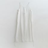 2ウェイシャーリングシアーロングワンピース / 2 WAY SHIRRING SHEER LONG OPS (WHITE)