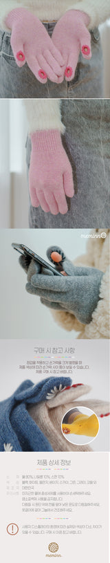 two hole touch finger touch gloves