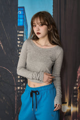 スムースロングスリーブ / SMOOTH LONG SLEEVES (GRAY)
