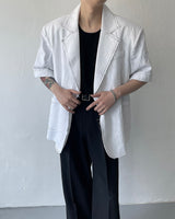 90's リネンデッキステッチオーバーサイズジャケット / 90's Linen Decki Stitch Oversized Jacket (2 colors)