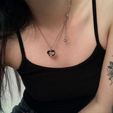 dark heart necklace