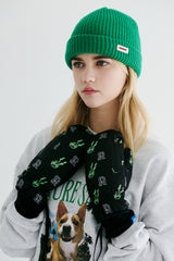 ラバーワッペンビーニー / BSR2223FWBN035 BS RUBBER WAPPEN BEANIE GREEN