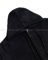 ノアール２wayフードジップアップ / Noir Two-Way Hood Zip-Up (4 colors)
