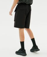 SIDE FLAP POCKET SHORTS (BLACK) (6585208930422)