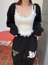 フードボレロニット/Hooded Bolero Knit (3color)