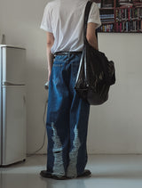 バックアンダーダメージデニム / Back under damage denim (1 color)