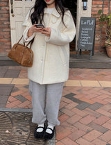 [SHOPPERMADE] Wool Boucle Half Coat