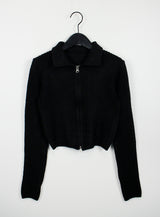 モモ2ウェイニットジップアップ / Momo 2 way knit zip-up (4color)