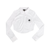 ローズシンボルクロップシャツ / ROSE SYMBOL CROP SHIRT #BLACK
