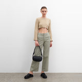 KNOTTED FLAP BAG_BLACK