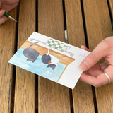 パウンドキャットハンドドローイングポストカード / Poundcat hand drawing postcard