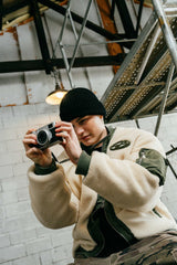 FLEECE MA-1 PADDED JACKET - KHAKI