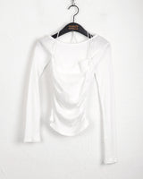 [SET] シグナルレイヤードタンクトップワンショルダーTシャツ