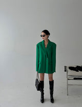 double collar oversized fit blazer jacket