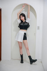 ダイスジャージークロップTシャツ/TOP(8102) Dice Jersey Crop Tee