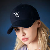 3D Monogram logo over fit ball cap NAVY