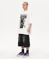 GOTH ANGEL DAMAGED TEE