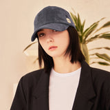 VA Square Suede Ball Cap / Charcoal