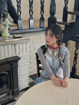 アーガイルルーピーカーディガン /  argyle loopy cardigan
