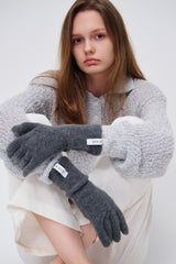 TRIKXI muffler gloves set_charcoal