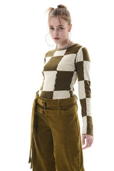 CHECK HOLE KNIT
