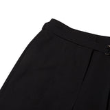 COLLECTION BELT POINT TWO TUCK PANTS [BLACK]