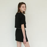  LINE BUTTON JACKET, BLACK
