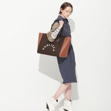 BIG SHOPPER BAG, BROWN (6632609382518)
