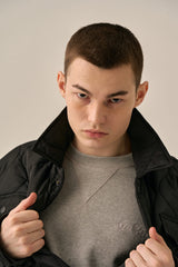 LETTERING LOGO BASIC SWEATSHIRT - GRAY