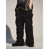 クリースナイロンバンディングパンツ / CREASE NYLON BANDING PANTS_BK