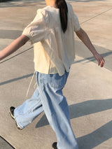 エリーストリングデニムパンツ