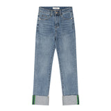 CLASS:y ストレートフィットロールアップハイスパンデックスジーンズ/CLASS:y STRAIGHT FIT ROLL UP HIGH SPANDEX JEAN [6865]