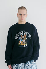ラッキージャングルクルーネック / BSR2223FWPO067 LUCKY JUNGLE CREWNECK NAVY