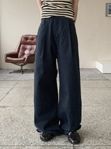 ディパサマーカラーピンタックコットンロングワイドパンツ / Dipa Summer Color Pintuck Cotton Long Wide Pants