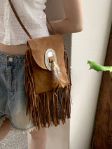 キトンボヘミアンスエードクロスバッグ / Kiteon Bohemian Suade Cross bag
