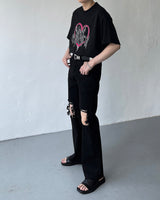ミュファダメージカッティングデニム / MG617 Mufa Damage Cutting Denim (2 colors)