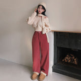 [BELLIDE MADE] コーデュロイワイドパンツ