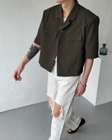 ウォッシングUネックショートスリーブTシャツ / JWA Washing U-neck Short-sleeved T-shirt (4 colors)