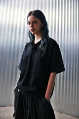 N-BT ポケット 1/2 カラーT (Black)