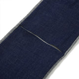 Denim Knit Blocking Pants [BLUE] (6638402011254)